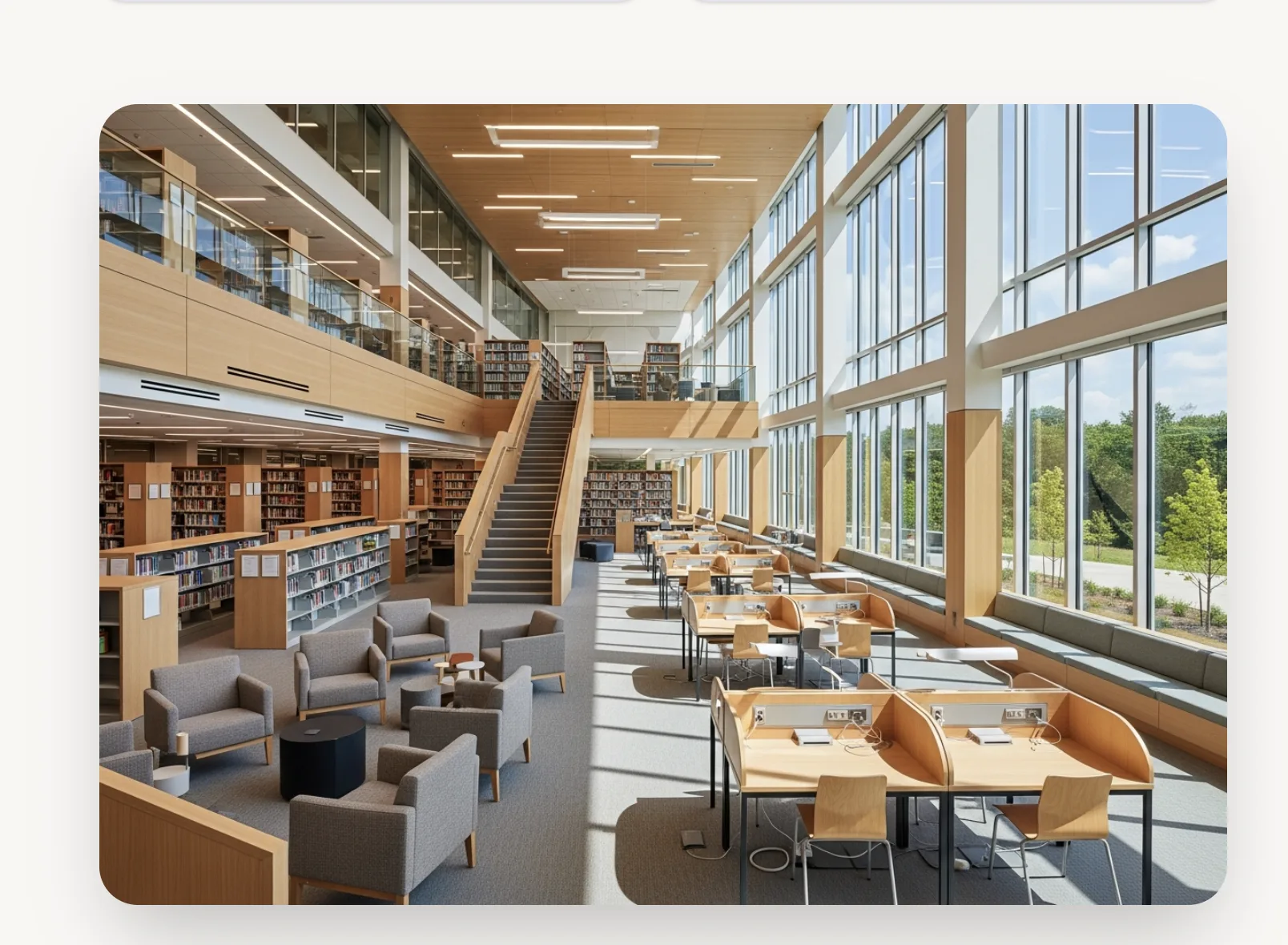 Modern school library